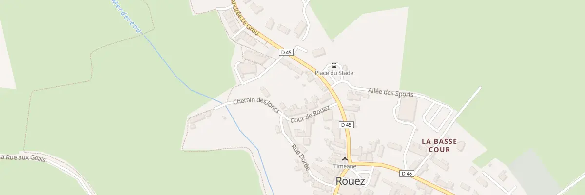 Plan du 10 La Cour de Rouez à Rouez