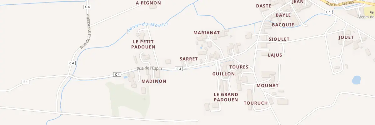 Plan du 122 Rue de l’Espin à Tarsac