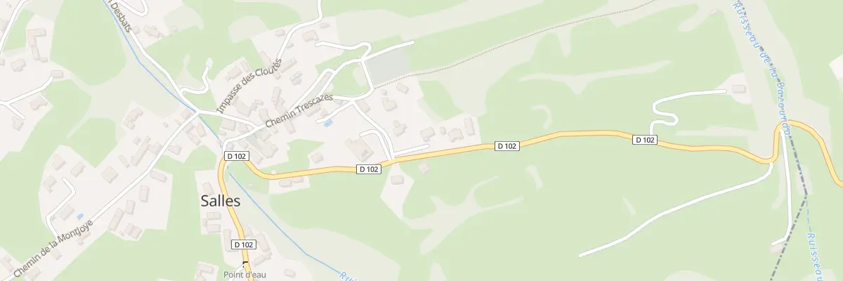 Plan du 5100 La Lane à Salles