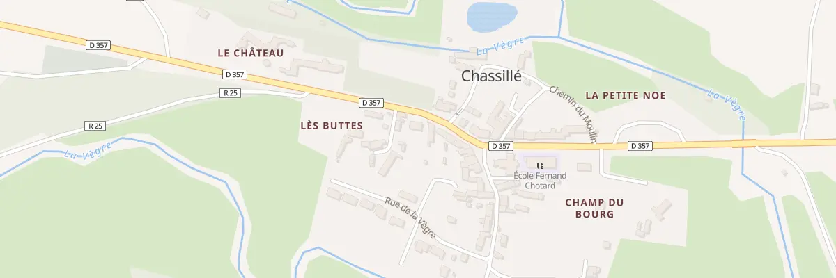 Plan du 19 Rue du General Leclerc à Chassillé