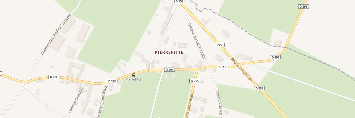 Plan du 64 Pierrefitte à Rônai