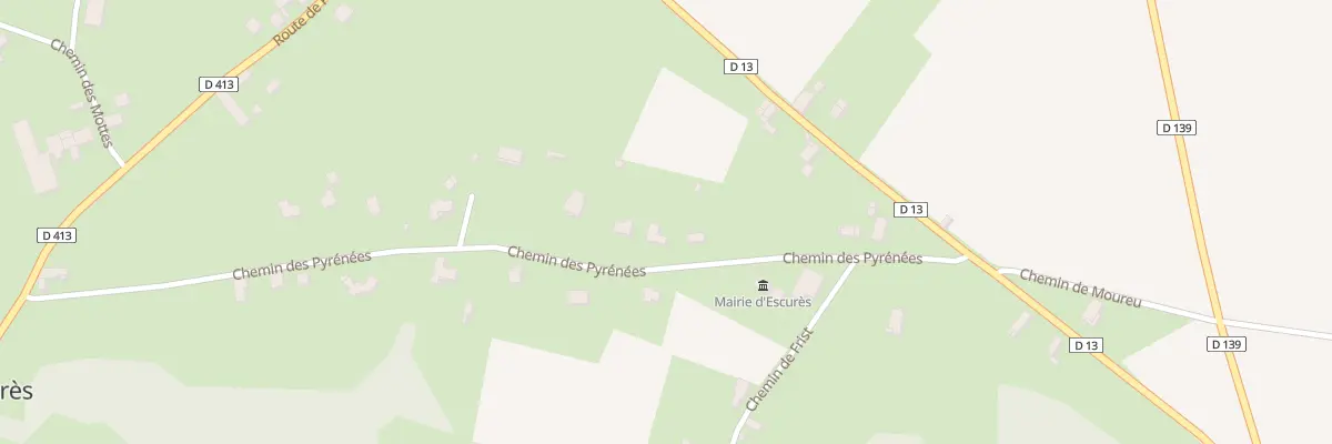 Plan du 4B Che des Pyrénées à Escurès