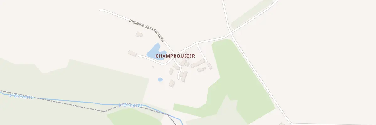 Plan du 11 Champrousier à Saint-Pierre-des-Nids