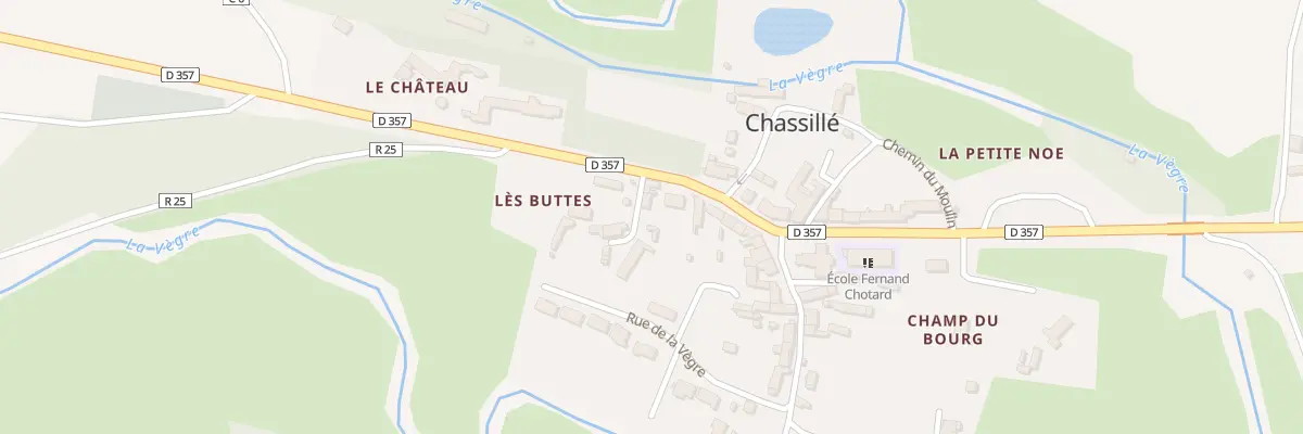 Plan du 1 Rue de l’Ecole à Chassillé