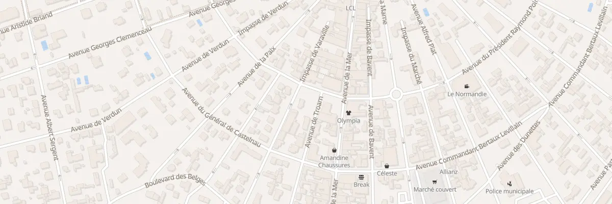 Plan du 1 Av de la République à Cabourg