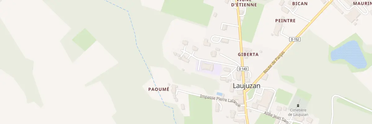 Plan du 141 All Georges Samalens à Laujuzan
