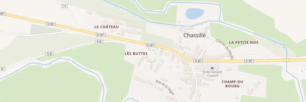 Plan du 21 Rue du General Leclerc à Chassillé
