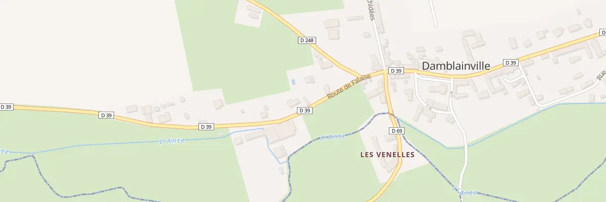 Plan du 26 Rte de Falaise à Damblainville
