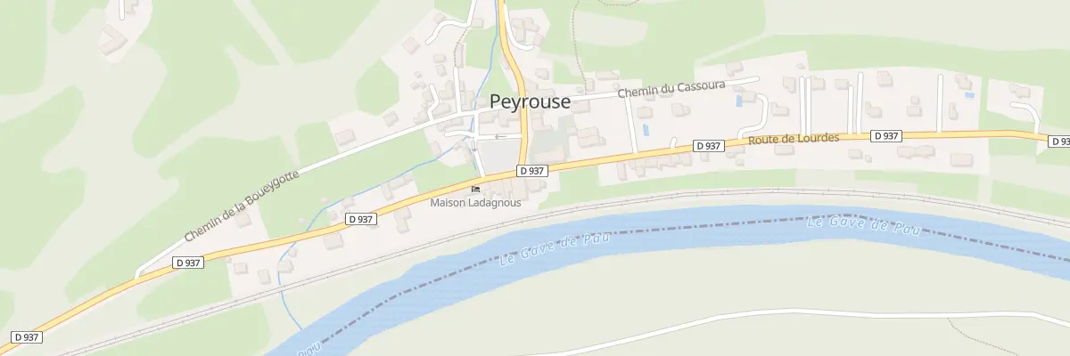 Plan du 2 Rte de Lourdes à Peyrouse