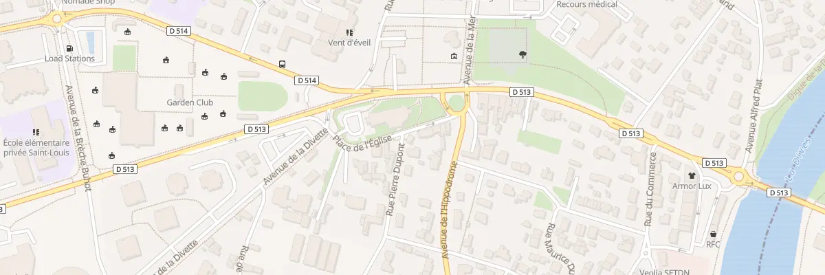 Plan du 1 Rue Pierre Dupont à Cabourg