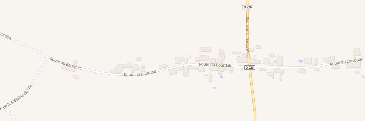 Plan du 184 Rte du Bourdoit à Barie