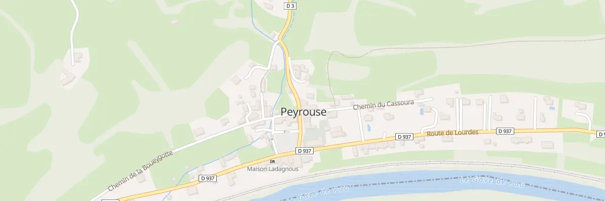 Plan du 2 Rte de Loubajac à Peyrouse