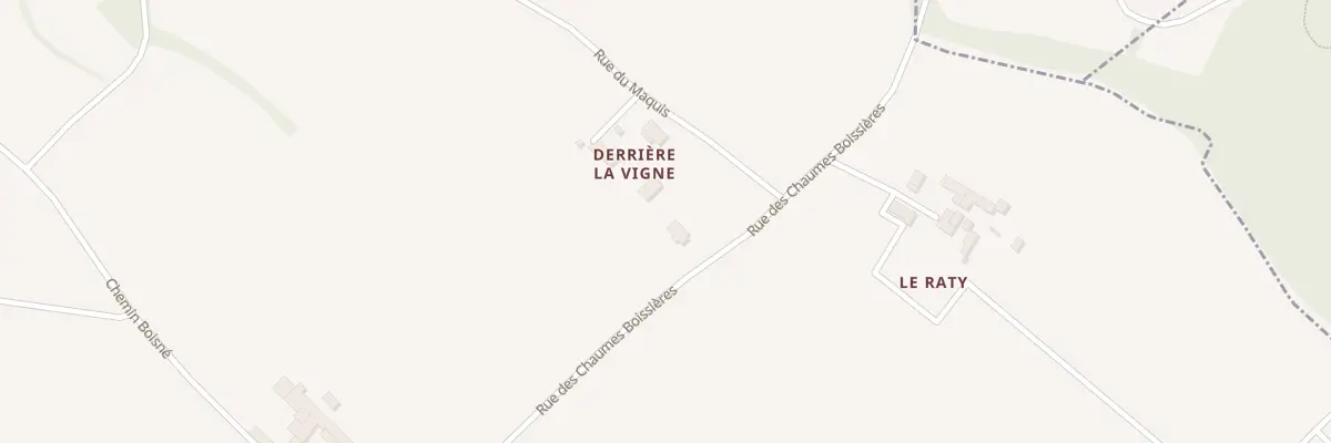 Plan du 7 Rue des Chaumes Boissières à Bouteville