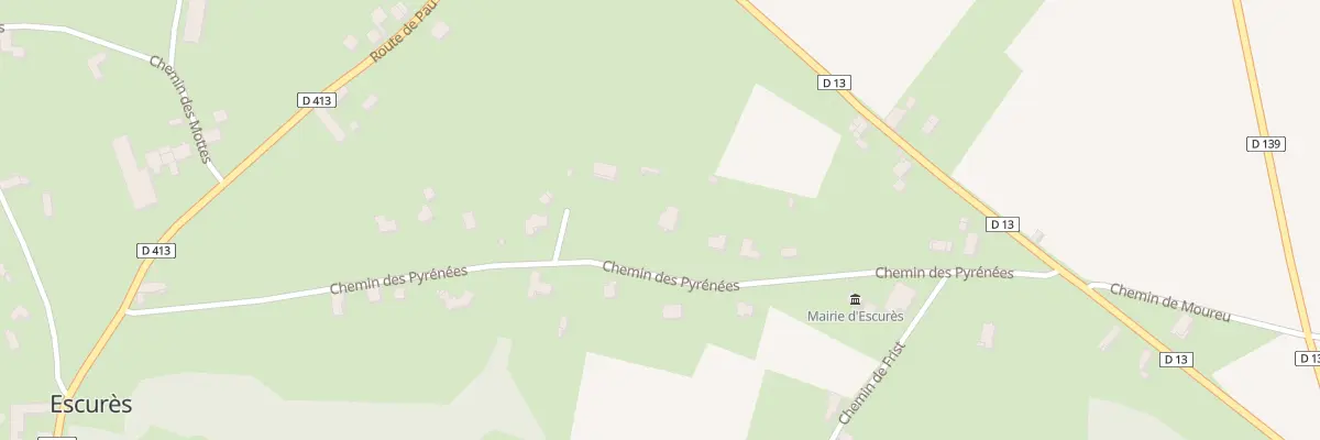 Plan du 8 Che des Pyrénées à Escurès