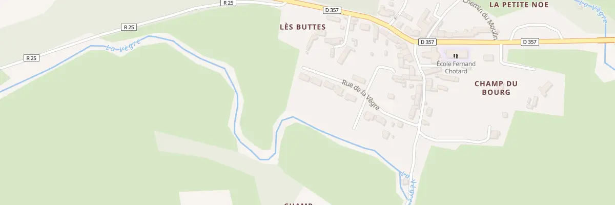 Plan du 2 Rue de la Vegre à Chassillé