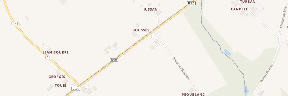 Plan du 50 Chem de Peoublanc à Luppé-Violles