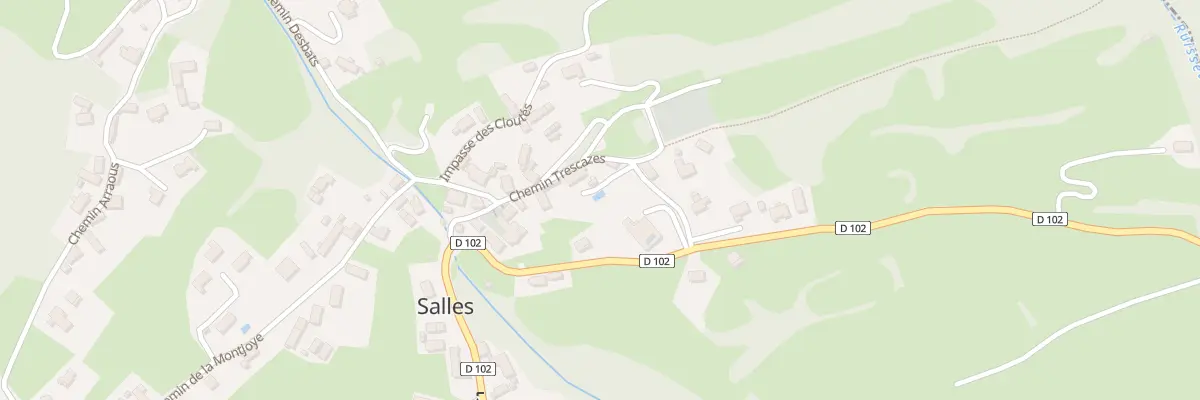 Plan du 8 Che Trescazes à Salles