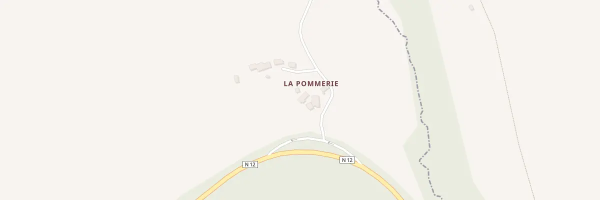 Plan du 1 La Pommerie à Lalacelle