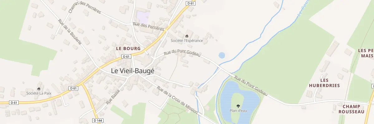 Plan du 10 Rue du Pont Godeau à Baugé-en-Anjou