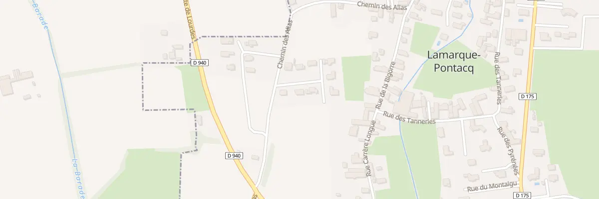 Plan du 4 Rue du Pre du Roy à Lamarque-Pontacq