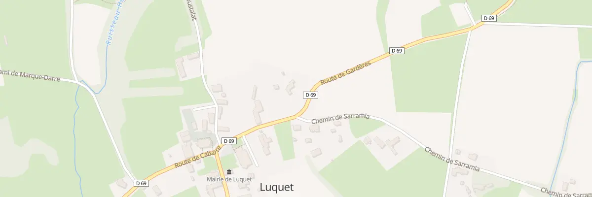 Plan du 5108 Rte de Gardères à Luquet