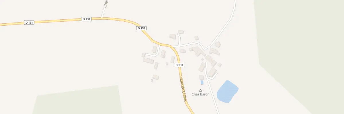 Plan du 20 Rte de Chillac à Oriolles
