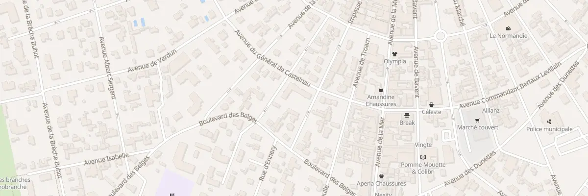 Plan du 9 Av de Sallenelles à Cabourg