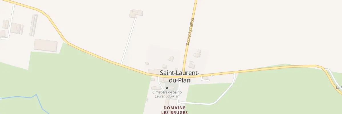 Plan du 5000 Le Bourg Sud à Saint-Laurent-du-Plan