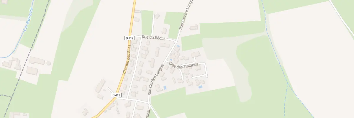 Plan du 3 All des Platanes à Lamarque-Pontacq