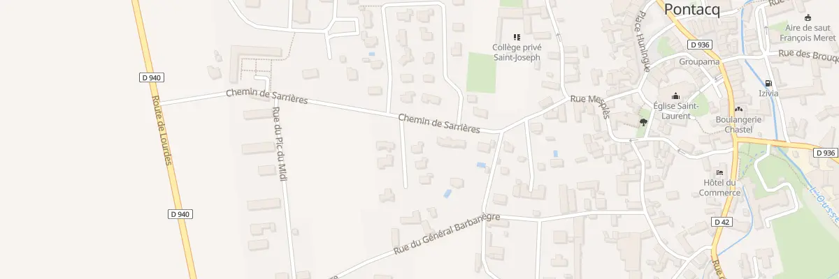 Plan du 3 Rue du Clos des Noisetiers à Pontacq