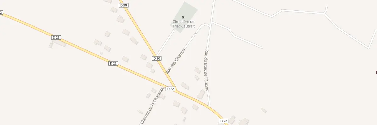 Plan du 8 Rue des Champs à Triac-Lautrait