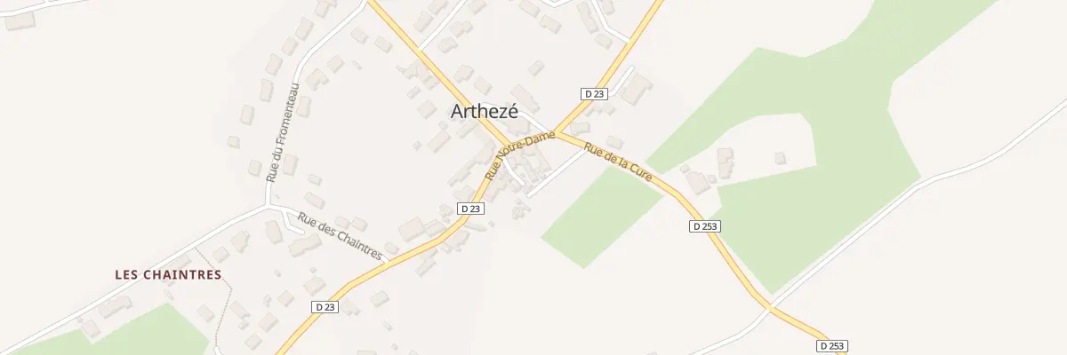 Plan du 5 All des Jardins à Arthezé