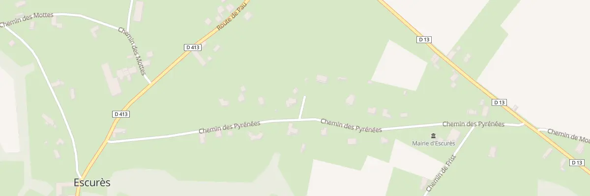 Plan du 1 Che de Courriou à Escurès