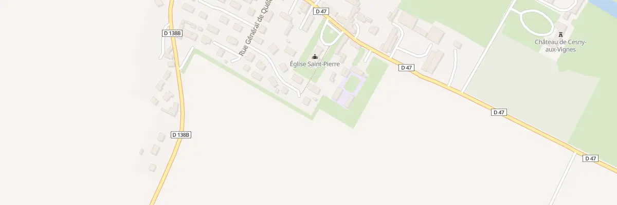 Plan du 13 Rue Yvonne de Reviers à Cesny-aux-Vignes