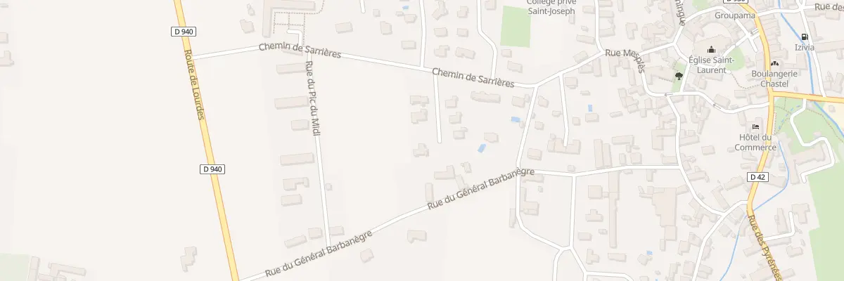 Plan du 10 Rue du Clos des Noisetiers à Pontacq