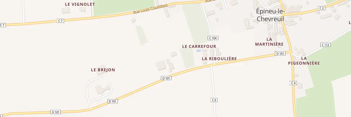 Plan du 5073 Le Carrefour à Épineu-le-Chevreuil