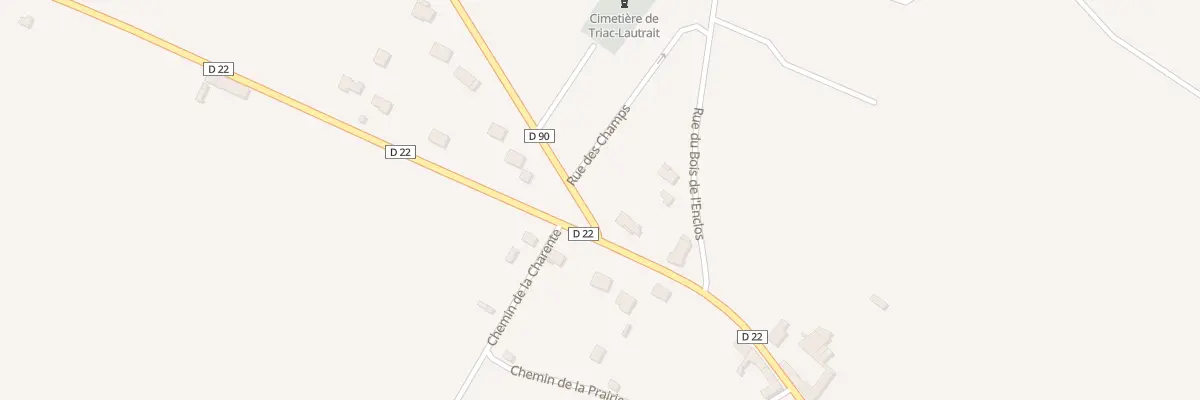 Plan du 2 Rue des Champs à Triac-Lautrait