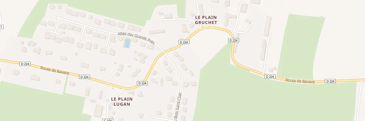 Plan du 2 All du Bois Saint-Clair à Goustranville