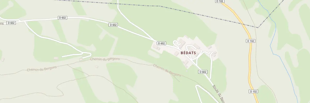 Plan du 965 Rte du Bergons à Gez