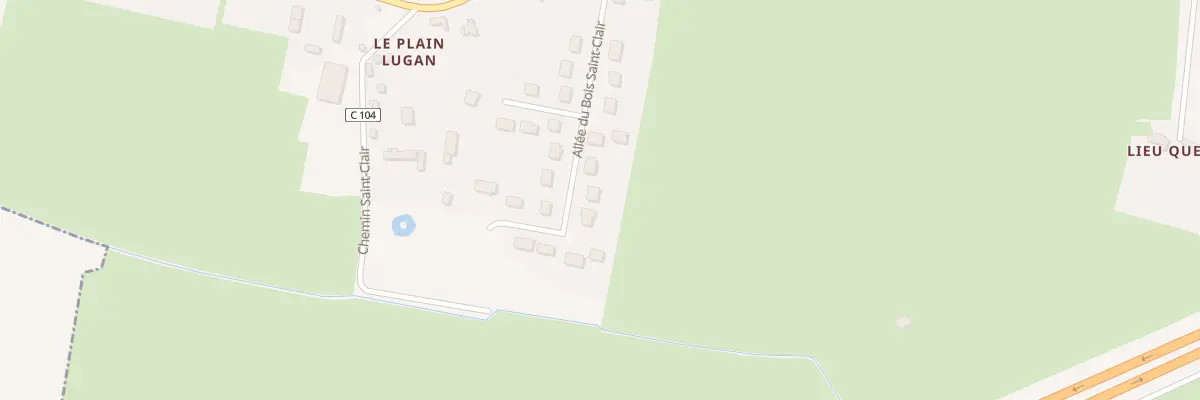 Plan du 249 All du Bois Saint-Clair à Goustranville