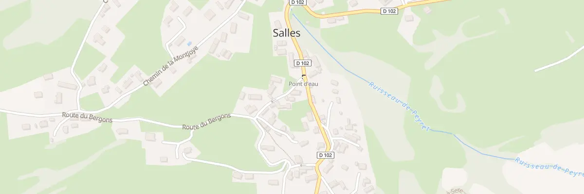 Plan du 1 Che du Poueyssus à Salles