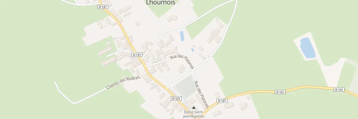 Plan du 3 Rue du Prieuré à Lhoumois