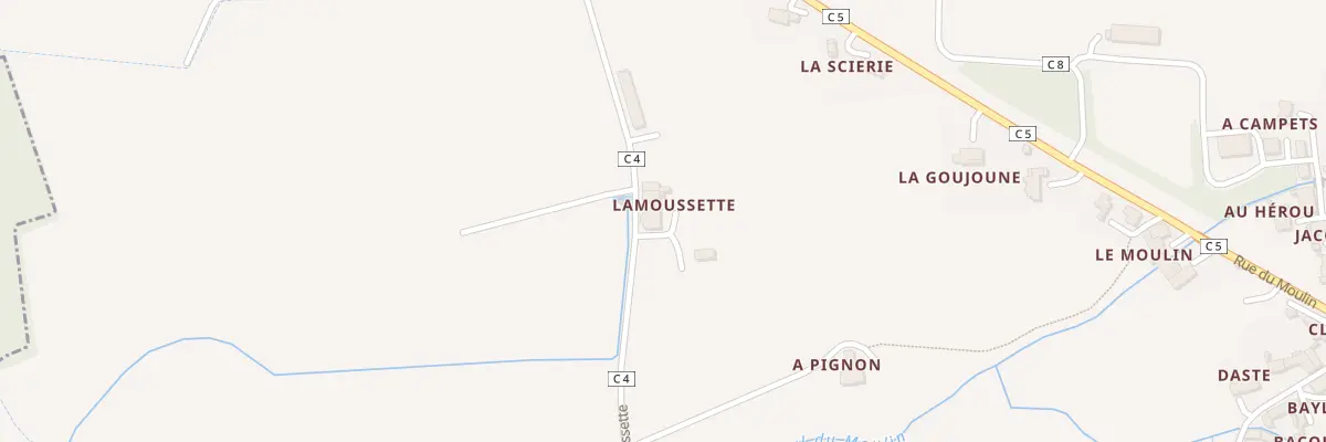 Plan du 330 Rue de Lamoussette à Tarsac