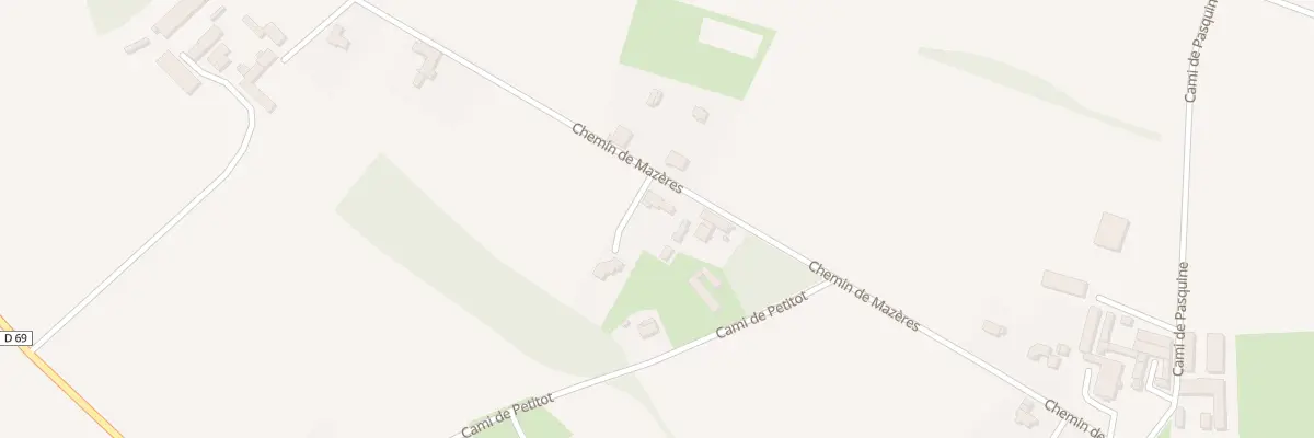 Plan du 13 Che de Mazères à Gardères