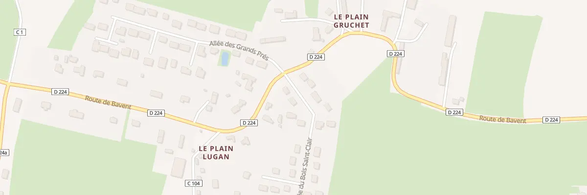Plan du 42 All du Bois Saint-Clair à Goustranville