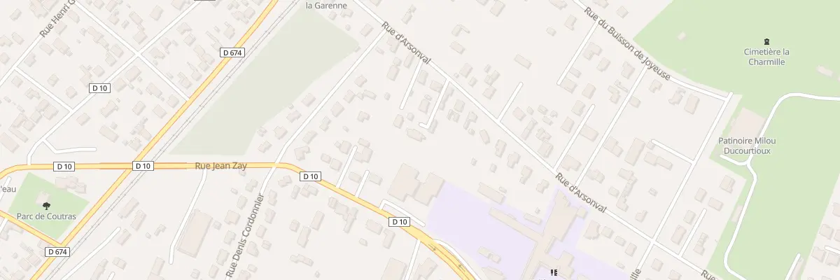 Plan du 16T Rue d’Arsonval à Coutras