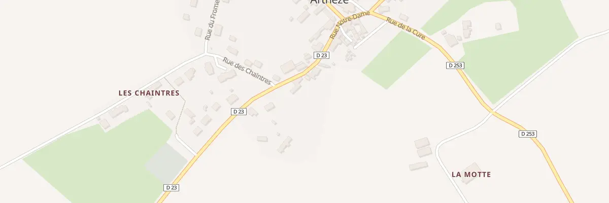 Plan du 21 Rue Notre Dame à Arthezé