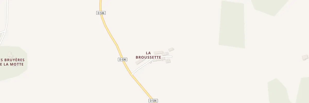Plan du 2 La Broussette à Lalacelle