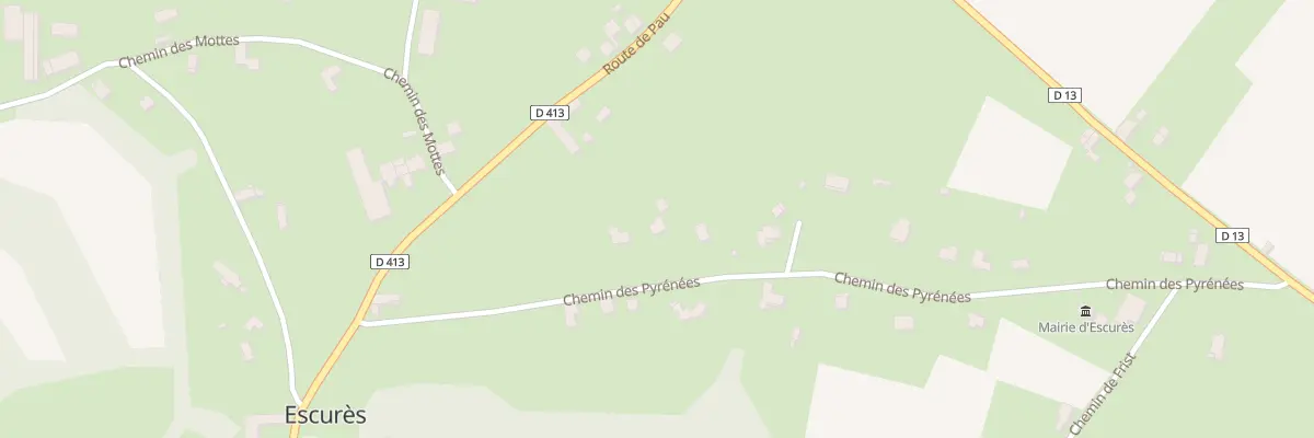 Plan du 14 Che des Pyrénées à Escurès