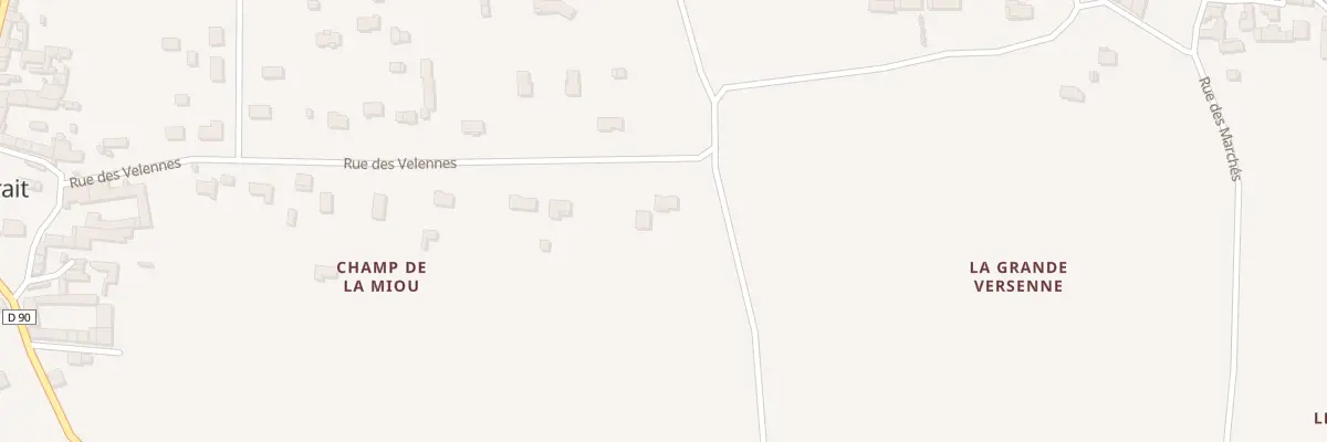 Plan du 50 Rue des Velennes à Triac-Lautrait